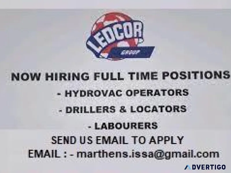 2023 Vacancies Vacancies All Construction Workers
