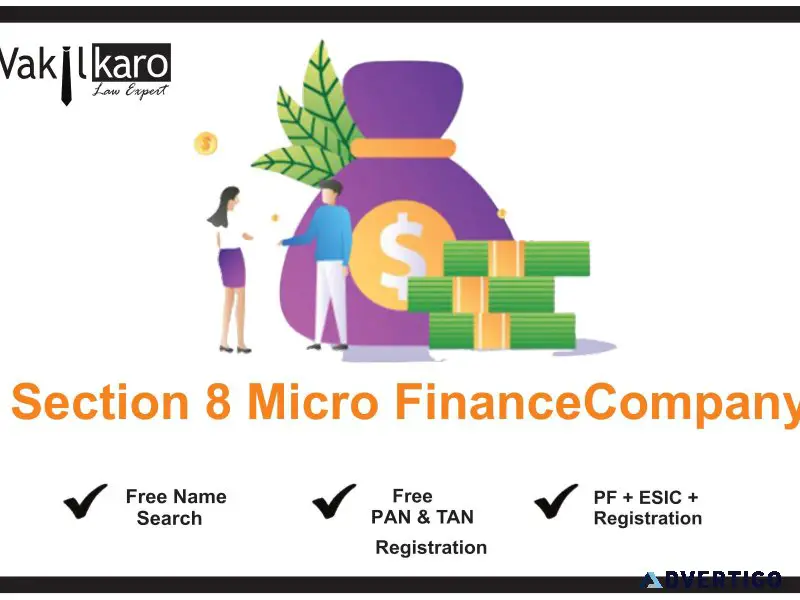 Section 8 microfinance company registration