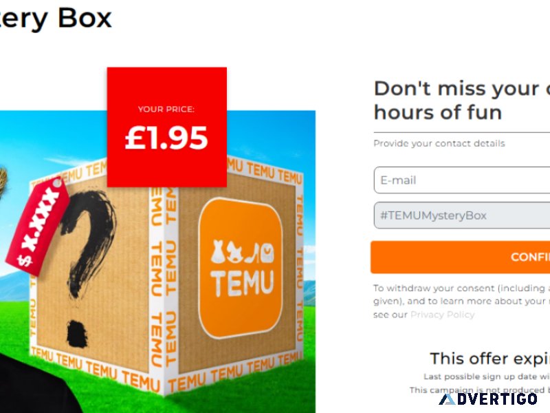 Access Your Temu Mystery Box