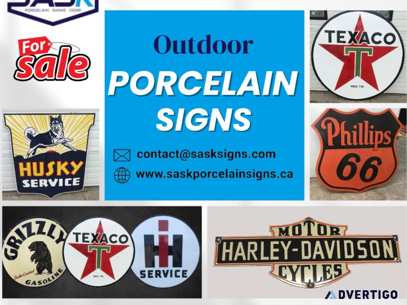 Porcelain Business signs for sale in Saskatoon