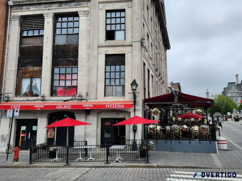 Restaurant unique location in Old Montreal