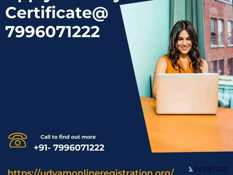Apply for udyam certificate