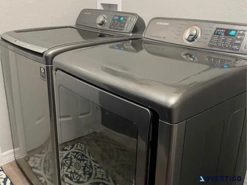 Washer and dryer set available
