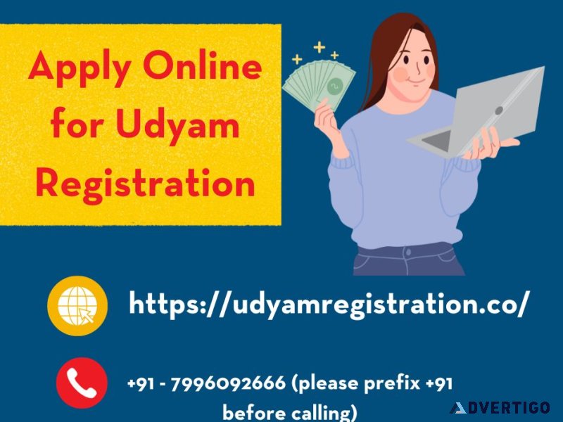 Apply online for udyam registration