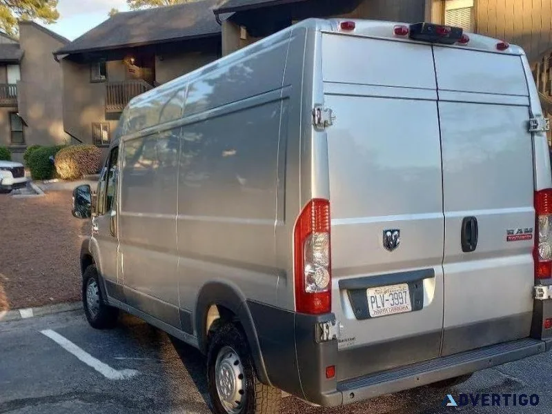Ram Promaster cargo van to move household items
