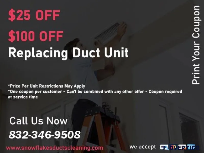 Snow Flakes Ducts Clean