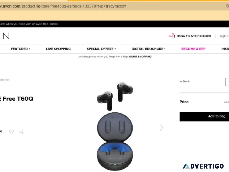 LG TONE Free T60Q Earbuds 167-432