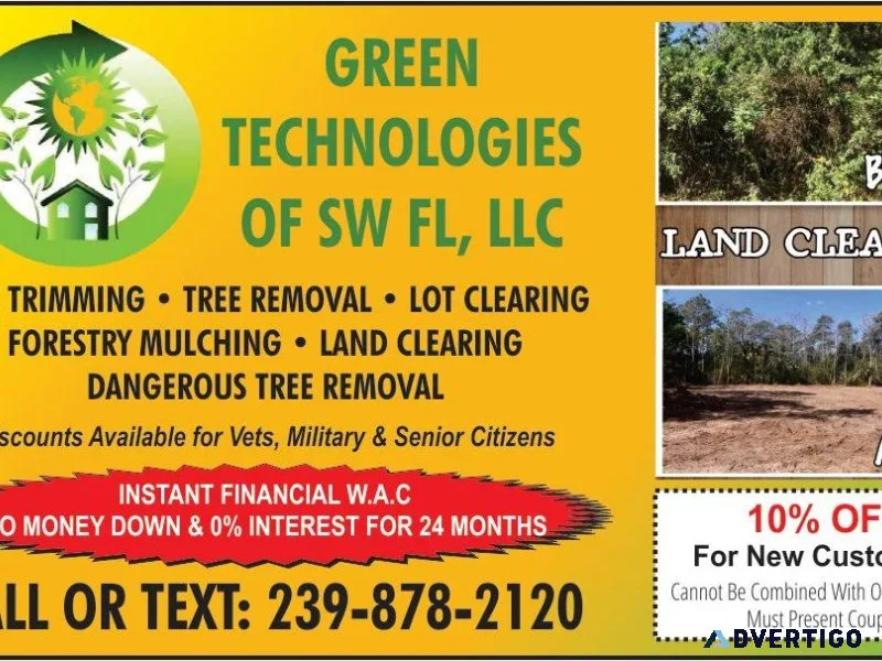STUMPS TREE REMOVAL LAND CLEARING FINANCING