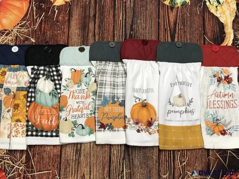 Fall Pumpkins and Fall Foliage Kitchen Decor