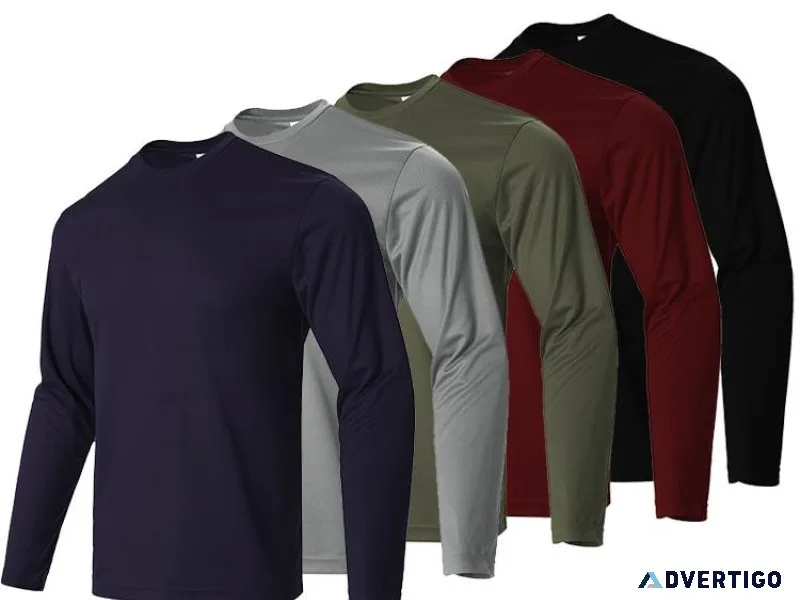 Black Friday Sale 5 Pack Men s Long Sleeve T-shirts