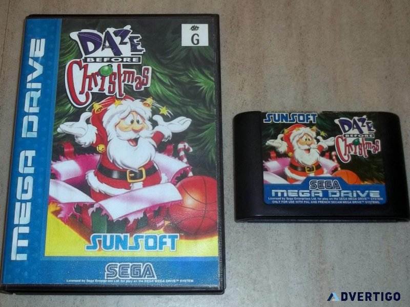 Daze Before Christmas Sega Mega Drive Ultra Rare