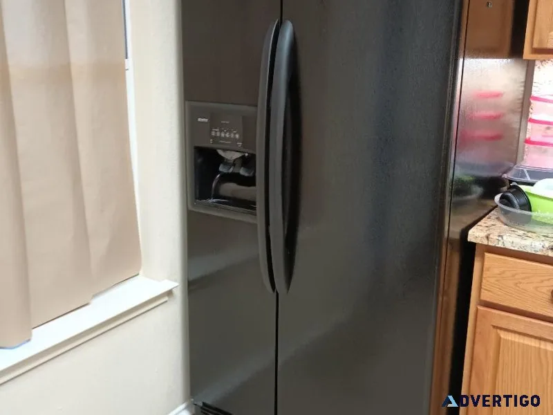 Extra deep SxS refrigerator Washer and Dryer free TV