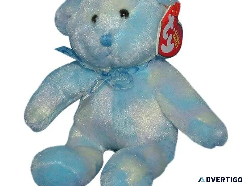 Ty Beanie Babies Laguna the bluish bear MWMT