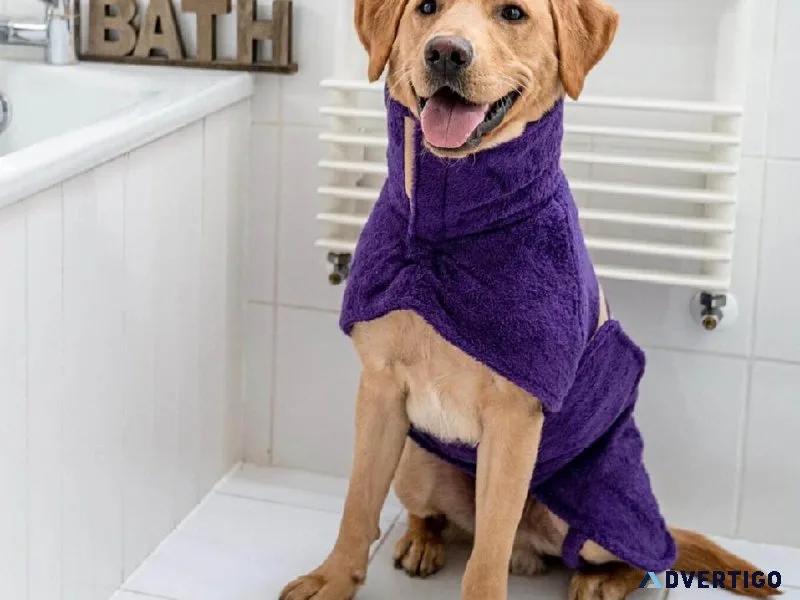 Quick-Dry Comfort Dog Drying Coats for Sale in the UK