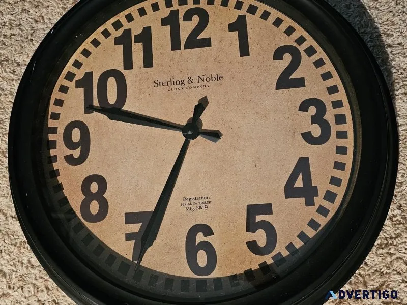 Sterling and Noble 23&quot Quartz Wall Clock