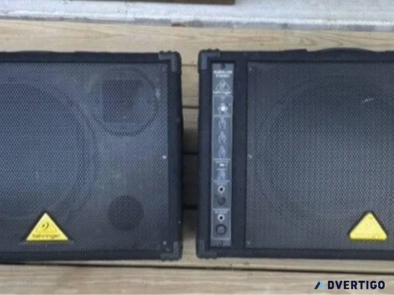 Behringer F1220D 250W 12   Stage Monitor Speakers - Pair