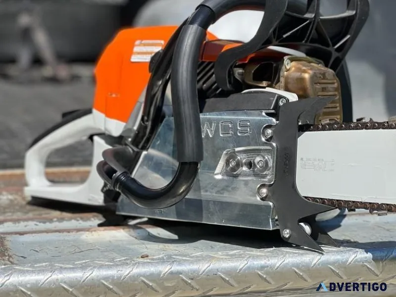 How to cut big logs with a small chainsaw