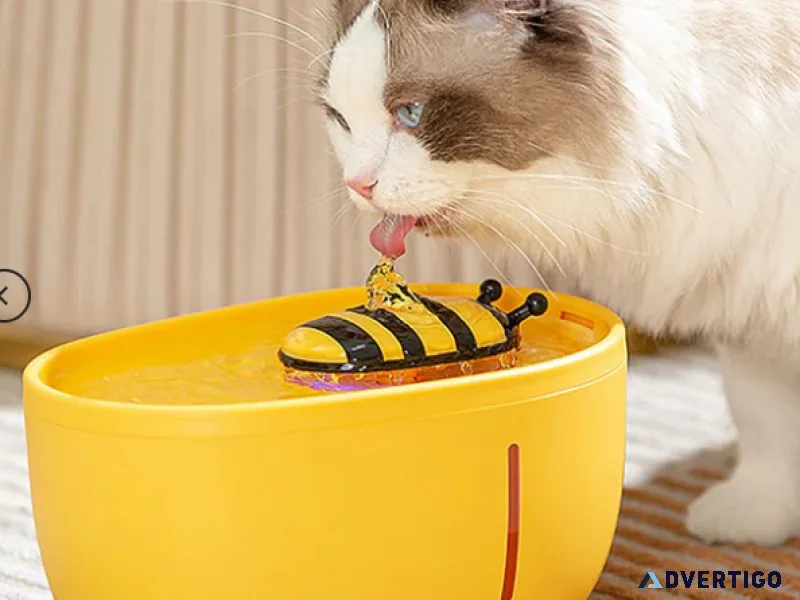 Bee-Shaped Pet Water Fountain