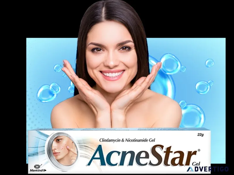 Experience clear and radiant skin with acnestar gel