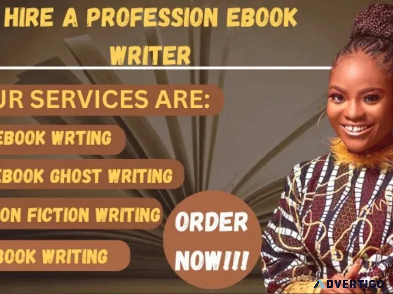 I will do eBook eBook writing ghostwrite book writing nonfiction