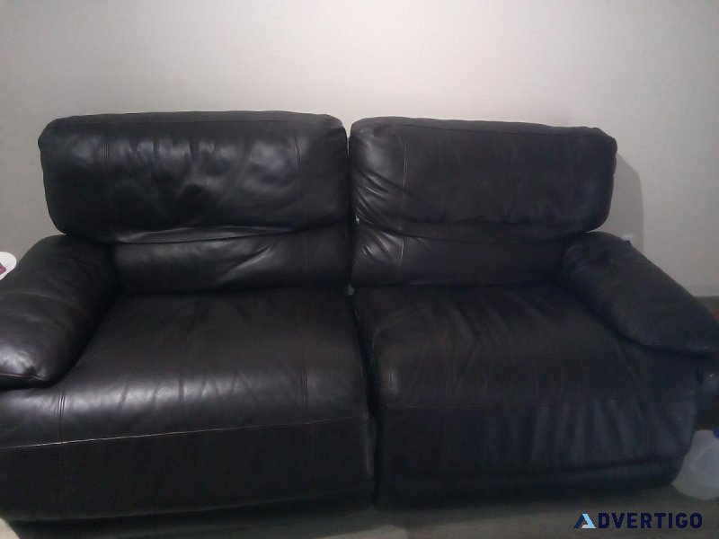 Leather Electric Recliner Couch