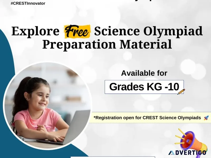 Free preparation material of crest science olympiad
