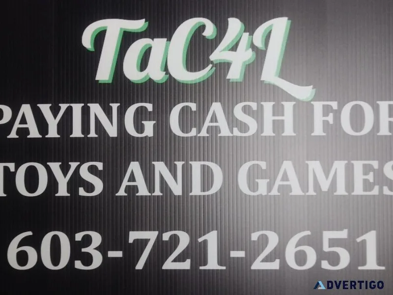 Paying cash for toys and gaming