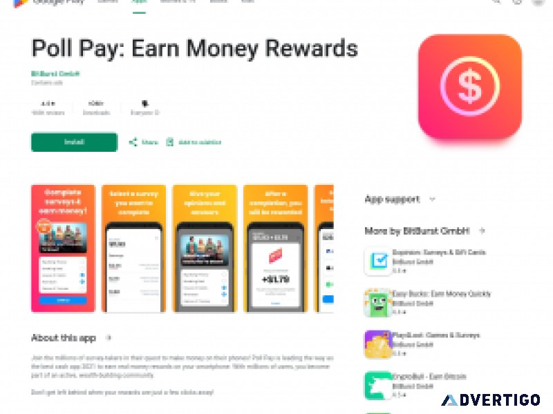 Poll Pay Earn money cash and gift cards w surveys