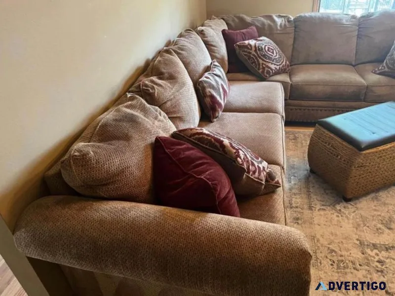 A used like new couch