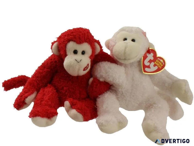 Ty Beanie Babies Cheek to Cheek the 2 bears MWMT
