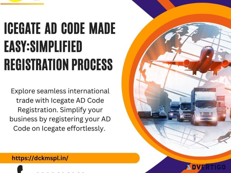 Icegate ad code made easy: simplified registration process