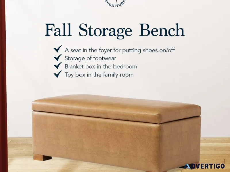 Fall Storage Bench