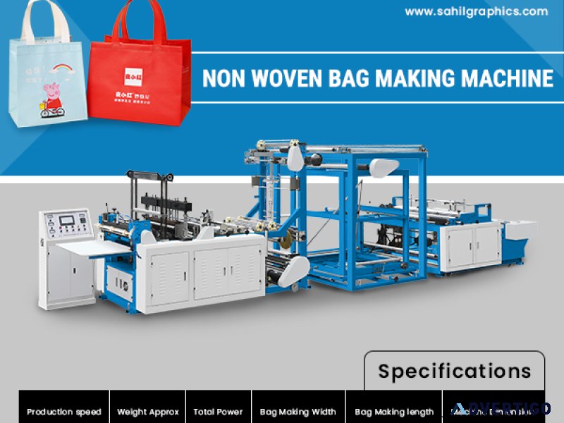 Fully automatic non woven bag making machine sale