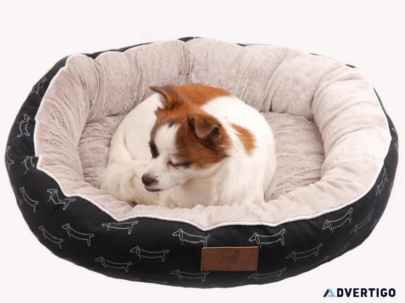 Pet Sleeping Bed  Round Dog Bed  Pet Breathing Bed