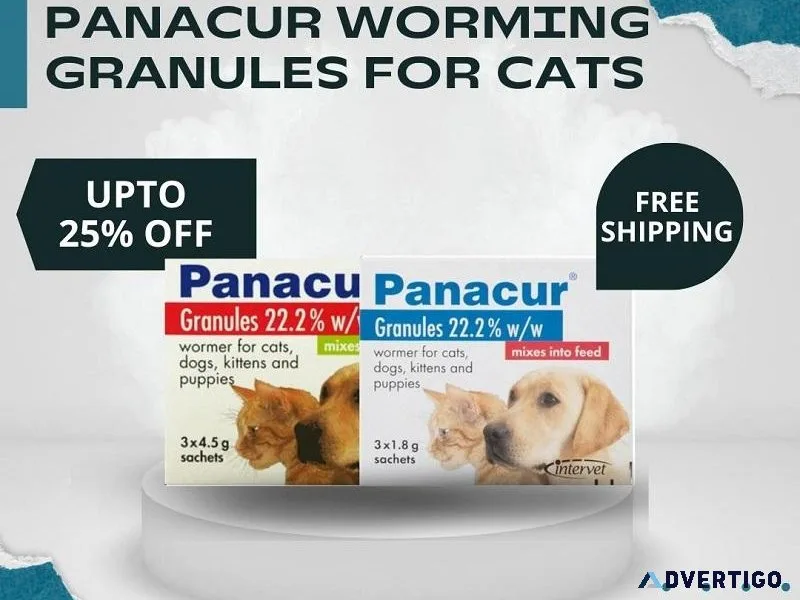 Panacur Worming Granules- Wormer Treatment for Cats