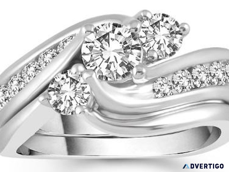 Two Hearts Diamond Bridal Set
