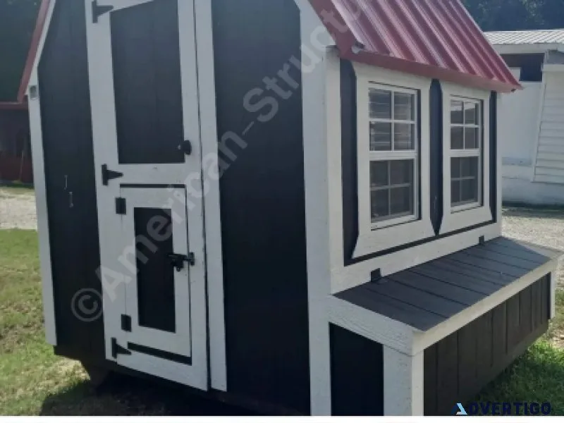 6X6 Barn Style Chicken Coop