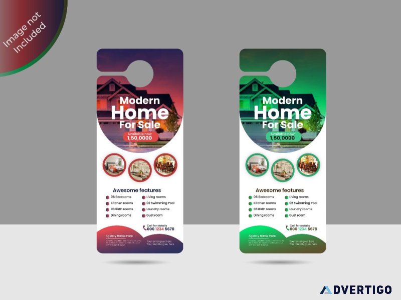 Door hanger design and printing