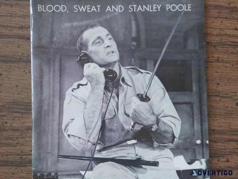 Blood Sweat and Stanley Poole Playbill (November 1961)