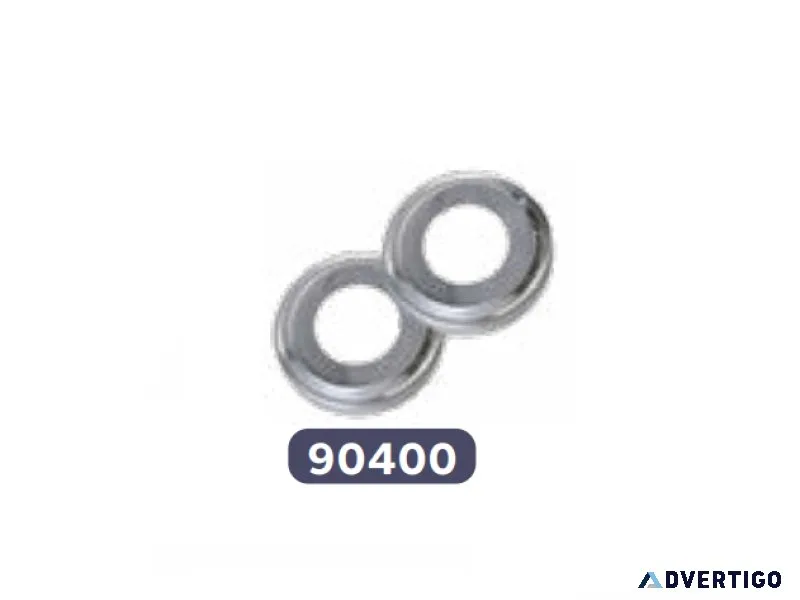 Stainless steel escutcheons (2x) (90400)