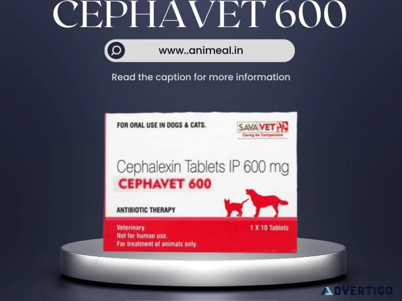 Cephavet 600mg 10tab - Flat 12% OFF - Free Shipping - Animeal