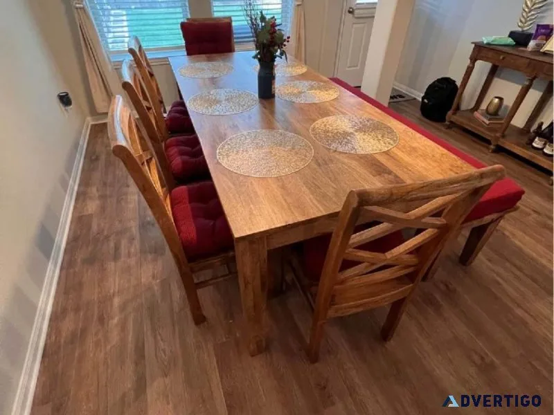 Dining Table Chairs and Bench