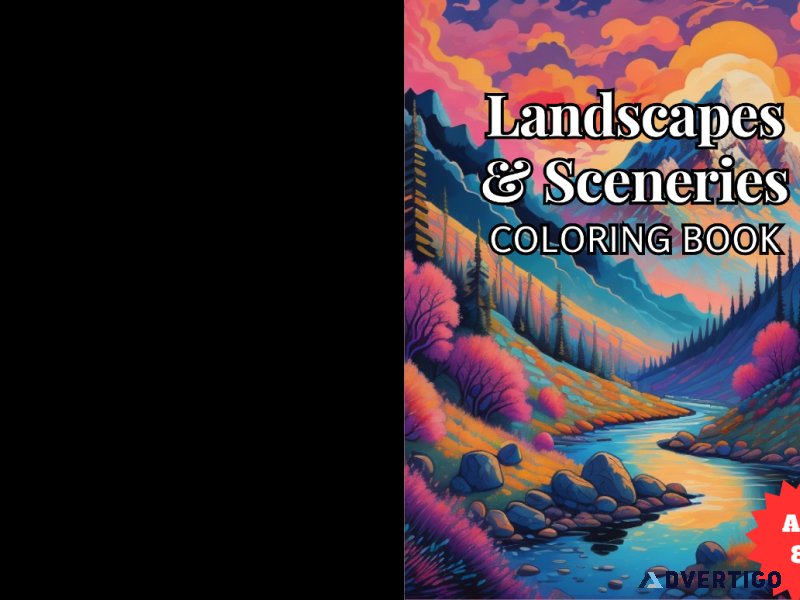 LANDSCAPES COLORING BOOK