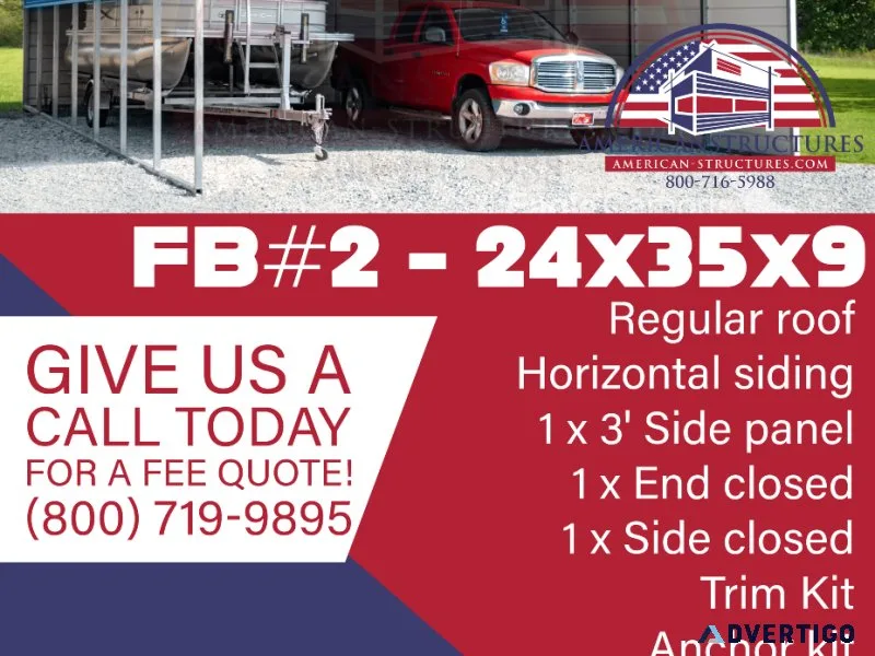 FB2 - 24x35x9 Carport