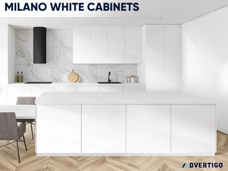 Milano White Cabinets - Timeless Elegance for Your Dream Kitchen