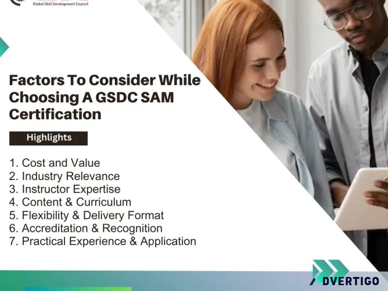 Factors To Consider While Choosing A SAM certification