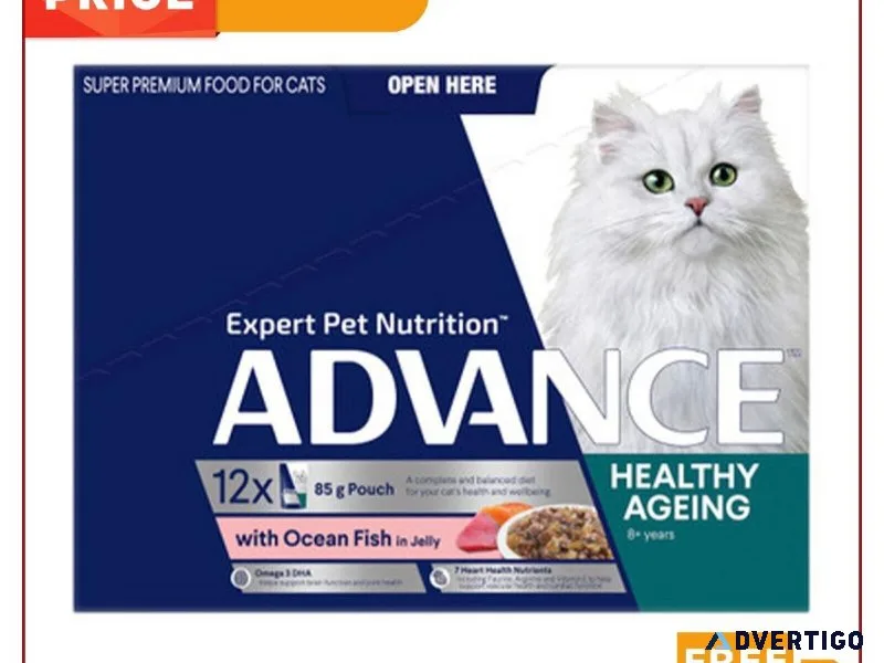 Advance Ocean Fish in Jelly Pouches Wet Cat Food 85g x 12