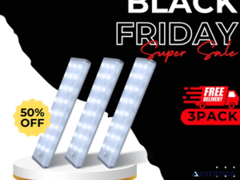 Black Friday 3-Pack Closet Lights 50% off