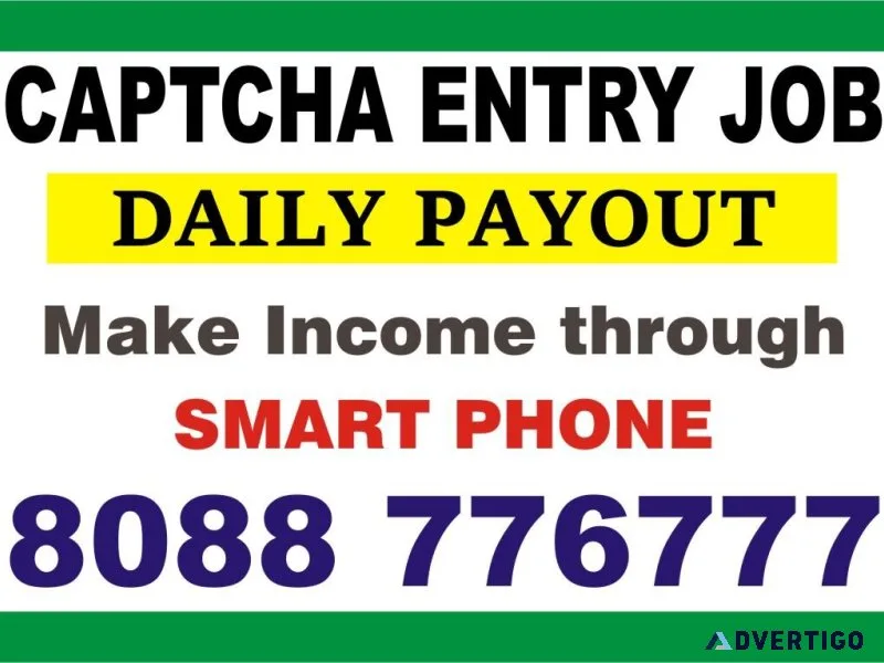 Data entry work from mobile  Captcha Entry work  Daily Pay  1621