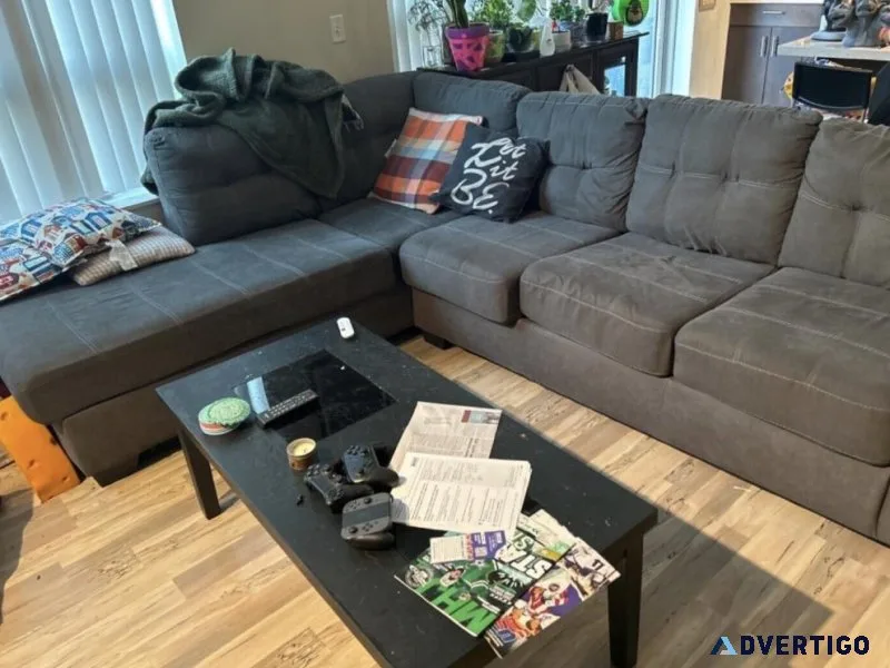 Ashley CouchSofa With Chaise - 4 Years OldVery Good Condition.